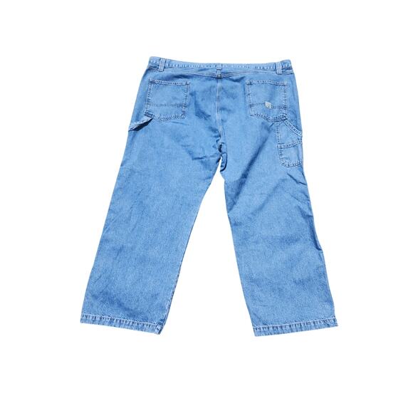 2 Levi Strauss Signature Carpenter Jeans Blue Denim Mens Size 50 Workwear - Picture 13 of 14